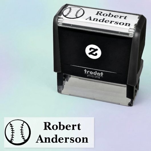 Honkbal Bal Naam Stempel