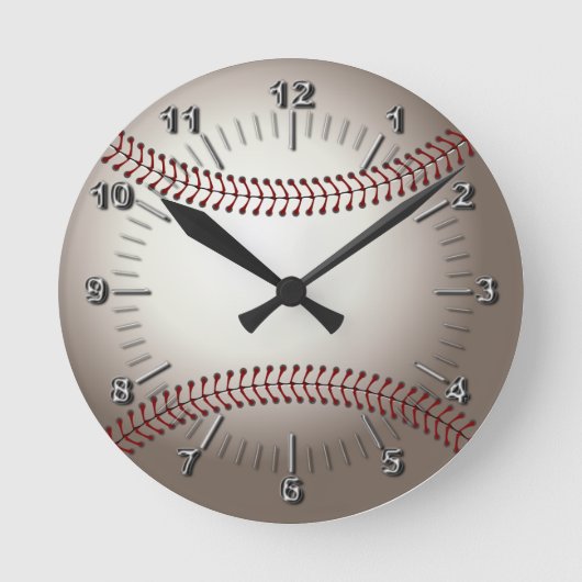 honkbal (bal) ronde klok (Voorkant)