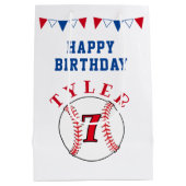 Honkbal bal Sport Kids Verjaardag Medium Cadeauzakje (Achterkant)