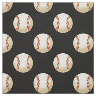 Honkbal ballen op uw keuze achtergrondkleur stof