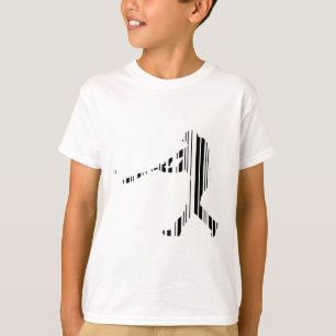 HONKBAL BAR CODE Sportspeler Patroon Ontwerp T-shirt