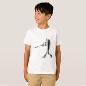 HONKBAL BAR CODE Sportspeler Patroon Ontwerp T-shirt (Voorkant volledig)