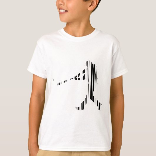 HONKBAL BAR CODE Sportspeler Patroon Ontwerp T-shirt (Voorkant)