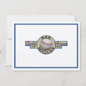 Honkbal Bar Mitswa Viering Kaart (Achterkant)