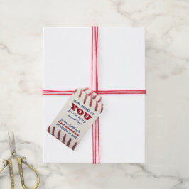 Honkbal Bar Mitzvah Dank u Favor Tag Cadeaulabel