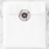 Honkbal Bar Mitzvah Stickers Rood Wit Zwart (Tas)