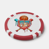 Honkbal Basketbal Jersey Nummer 67 Drip Sport Poker Chips (Enkel)