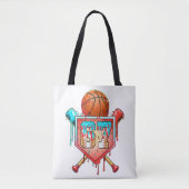 Honkbal Basketbal Jersey Nummer 67 Drip Sport Tote Bag (Voorkant)