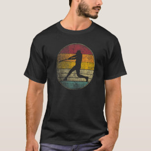 Honkbal Bat Bal Vintage Vervuild Retro 70s 80s T-shirt