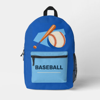 Honkbal Bat en Bal Koninklijk Blauwe Rugzak