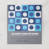 HONKBAL Bat Mitswa Tafel Zitplaatsen Escort Kaart Plaatskaartje (Buitenkant ongevouwen)