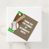 Honkbal Bat Sports Boys Verjaardagsfeest Thema Bedankjes Labels (In situ)