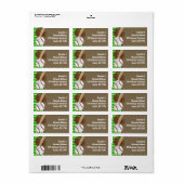 Honkbal Bat Sports Boys Verjaardagsfeest Thema Etiket (Full Sheet)