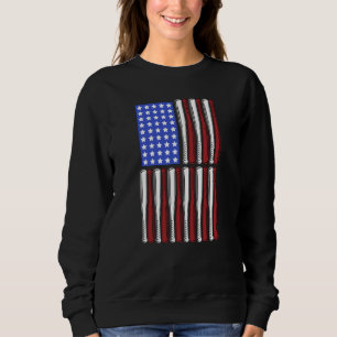 Honkbal Bata USA Patriottische Amerikaanse Vlag Sp Trui