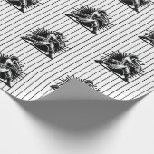 Honkbal Batter Verjaardag Wrapping Papier (Hoek)