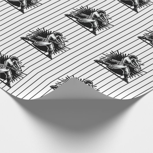 Honkbal Batter Verjaardag Wrapping Papier (Hoek)