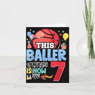 Honkbal Bball 7e verjaardag Deze Baller Is Nu 7 Kaart