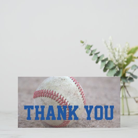 Honkbal Bedankkaart (Staand voorkant)