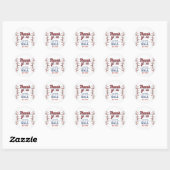 Honkbal bedanksticker ronde sticker (Vel)