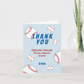 Honkbal Bedankt Coach Kaart (Voorkant)