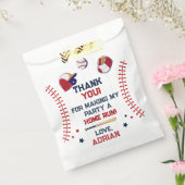 Honkbal bedankt Verjaardag Bedankzakje (Gezegeld)