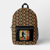 honkbal bedrukte rugzak (Voorkant)