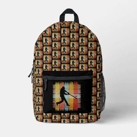 honkbal bedrukte rugzak (Voorkant)