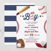 Honkbal beetje sloeber op de weg Baby shower Kaart (Voorkant / Achterkant)