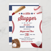 Honkbal beetje sloeber op de weg Baby shower Kaart (Voorkant / Achterkant)