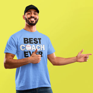 Honkbal BESTE COACH OOIT Heren Sportteam Coach T-shirt