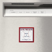 Honkbal Bewaar de datum Magneten (Insitu (Vaatwasser))