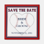 Honkbal Bewaar de datum Magneten (Voorkant)