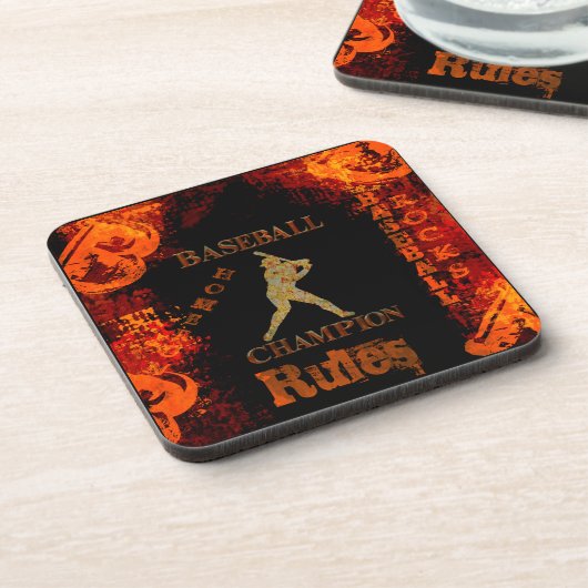 Honkbal Bier Onderzetter (Linkerzijde)