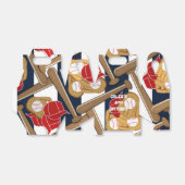 Honkbal Blauw Gestreepte Verjaardagsfeestvoordeeld Bedankdoosjes (Uitgevouwen)