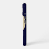 Honkbal, Blauw, Naam,  iPhone 16 Hoesje (Linkerkant)