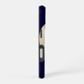 Honkbal, Blauw, Naam,  iPhone 16 Hoesje (Rechterkant)