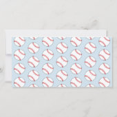 Honkbal Blauwe Verjaardag Jongen Bedankt Card (Achterkant)