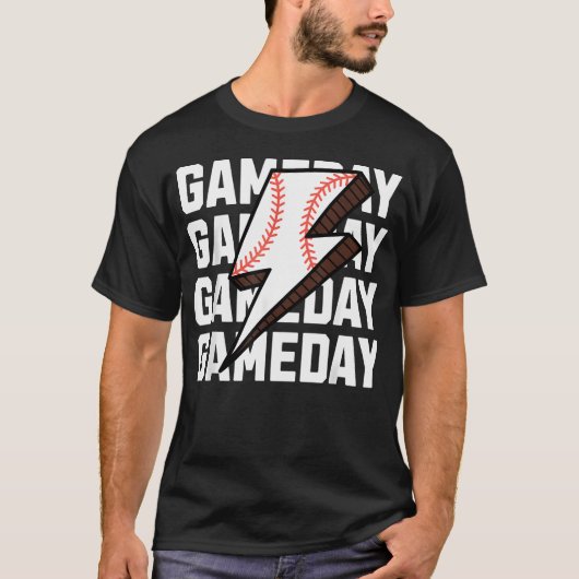 Honkbal Bliksem T-shirt (Voorkant)