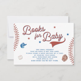 Honkbal Boek voor Baby Kaart, Honkbal Baby shower Kaart