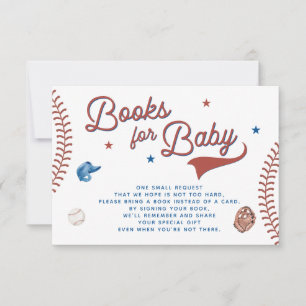 Honkbal Boek voor Baby Kaart, Honkbal Baby shower Kaart