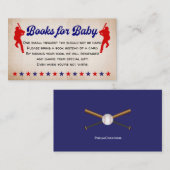 Honkbal, , Boeken voor baby Enclosure kaart Visitekaartje (Voorkant / Achterkant)