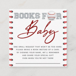 Honkbal boeken voor Baby Informatiekaartje