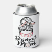 Honkbal Bonus Moeder Grappig Softbal Moeder Shirt Blikjeskoeler (Blikje Voorkant)