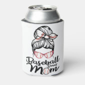 Honkbal Bonus Moeder Grappig Softbal Moeder Shirt Blikjeskoeler (Blikje Achterkant)