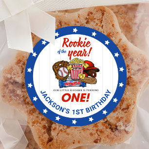 Honkbal Boys 1e Verjaardag Sticker