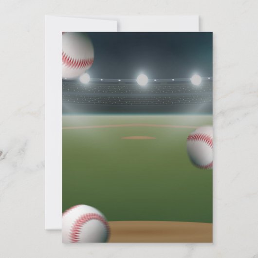 Honkbal brengt je in de tienerjongen verjaardag kaart (Achterkant)