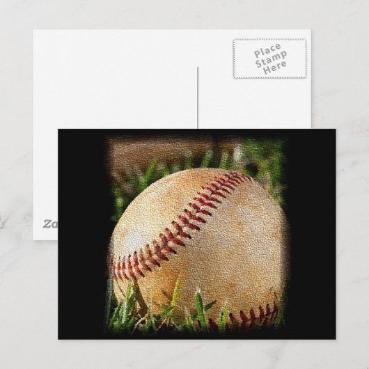 Honkbal Briefkaart (Voorkant / Achterkant)