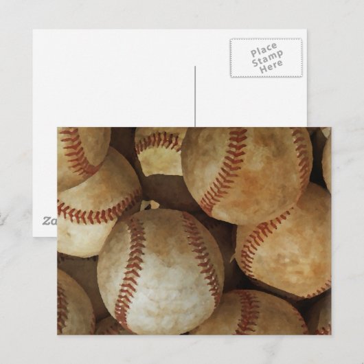 Honkbal Briefkaart (Voorkant / Achterkant)