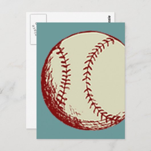  honkbal briefkaart (Voorkant / Achterkant)