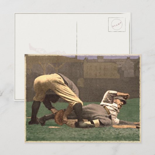  honkbal Briefkaart (Voorkant / Achterkant)